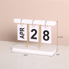 Modern Wooden Perpetual Calendar