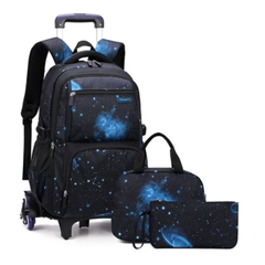 3 Wheel Rolling Trolley School Bag