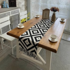 Nordic Style Geometric Table Runner