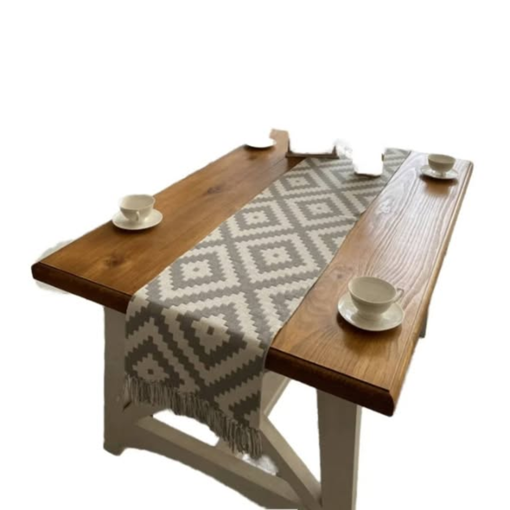 Nordic Style Geometric Table Runner