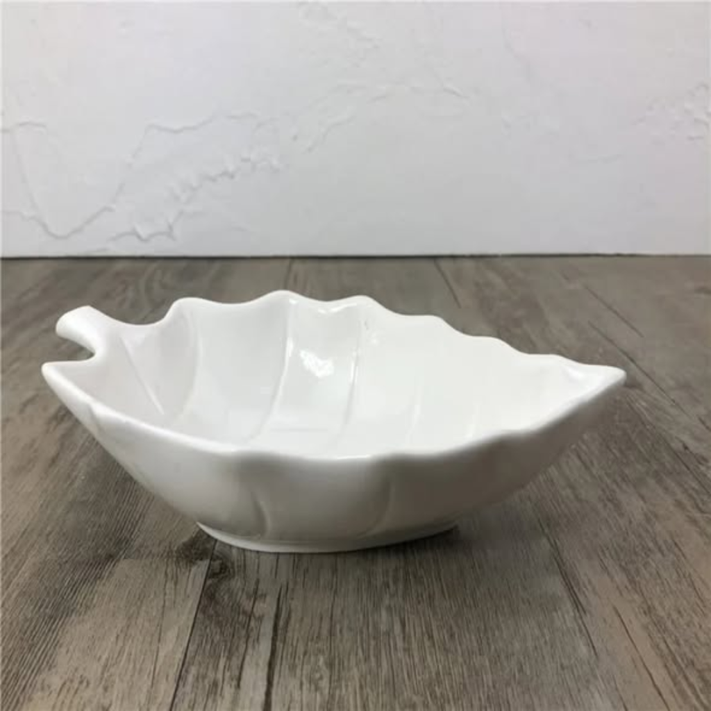 Ceramic Serving Leaf Bowl