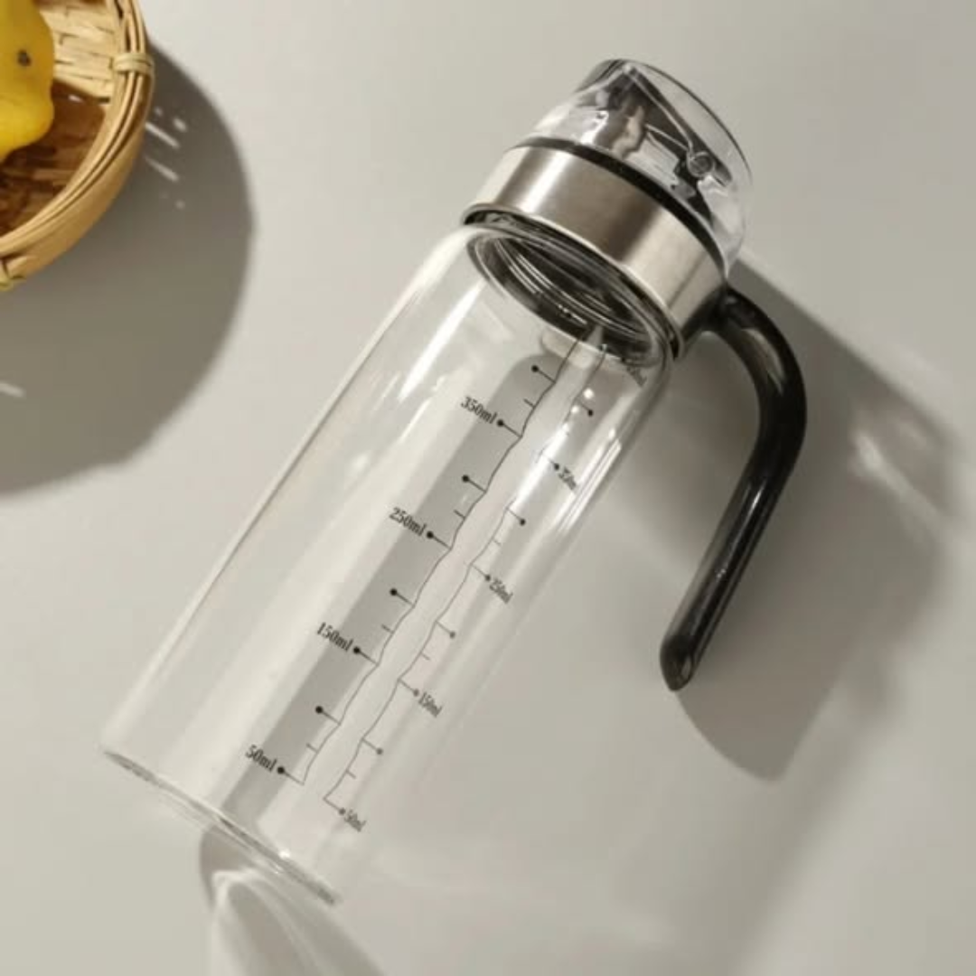 Auto open oil bottle/dispenser
