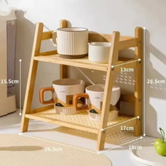 2-Tiers Desktop Organizer Shelves