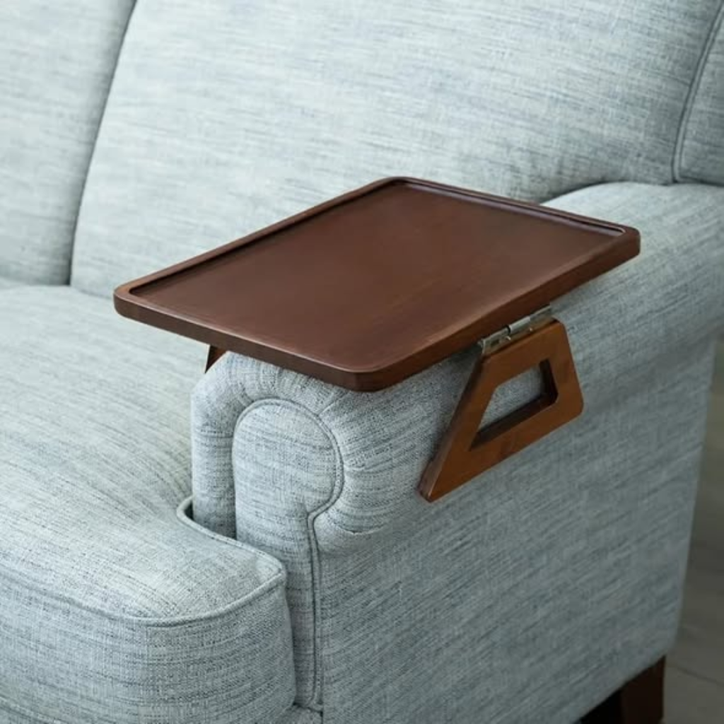 Foldable Wooden Sofa Armrest Tray