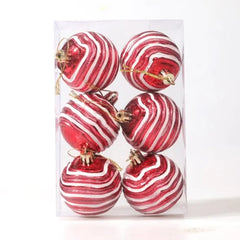6pcs Colorful 3D Christmas Ball