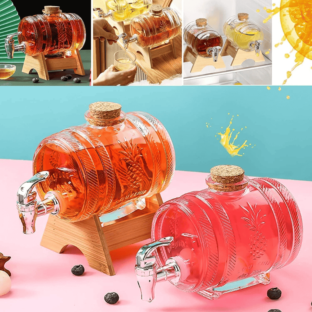 5L Wine Barrel Beverage Dispenser