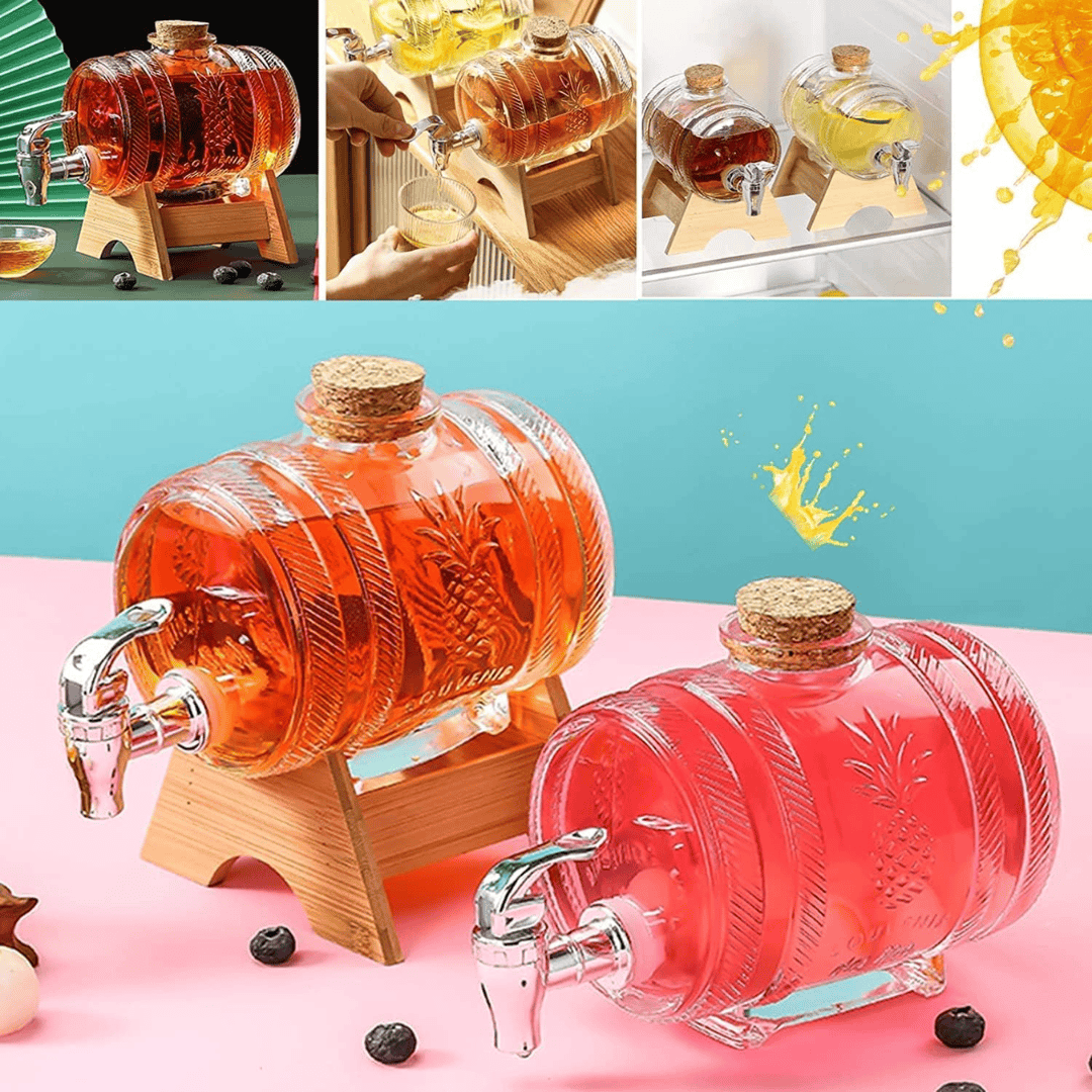 5L Wine Barrel Beverage Dispenser