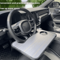 Wooden Slotted Steering Wheel Table Tray
