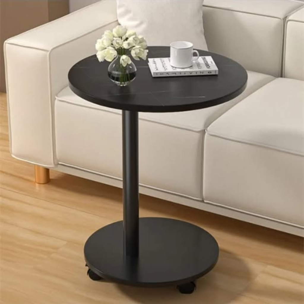 Round Wooden Coffee Side Table