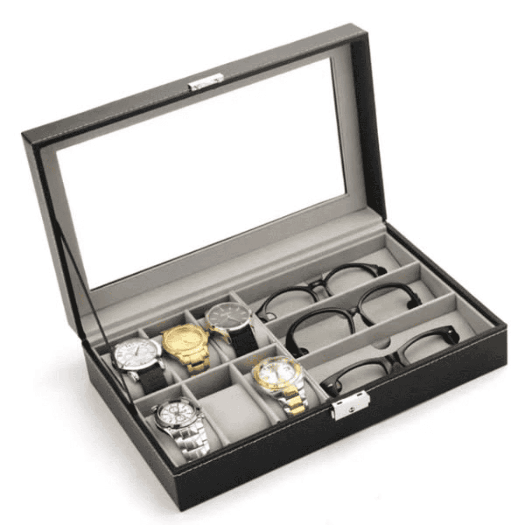 Portable Watch and Glasses Organizer