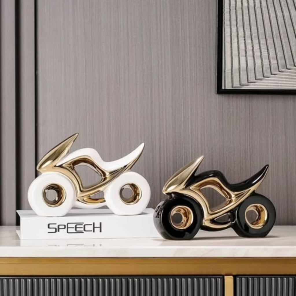 Ceramic motorbike