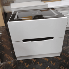 Bedside Table with LED Lighting and Smart Charging Interface