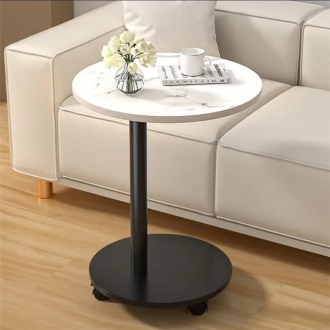 Round Wooden Coffee Side Table