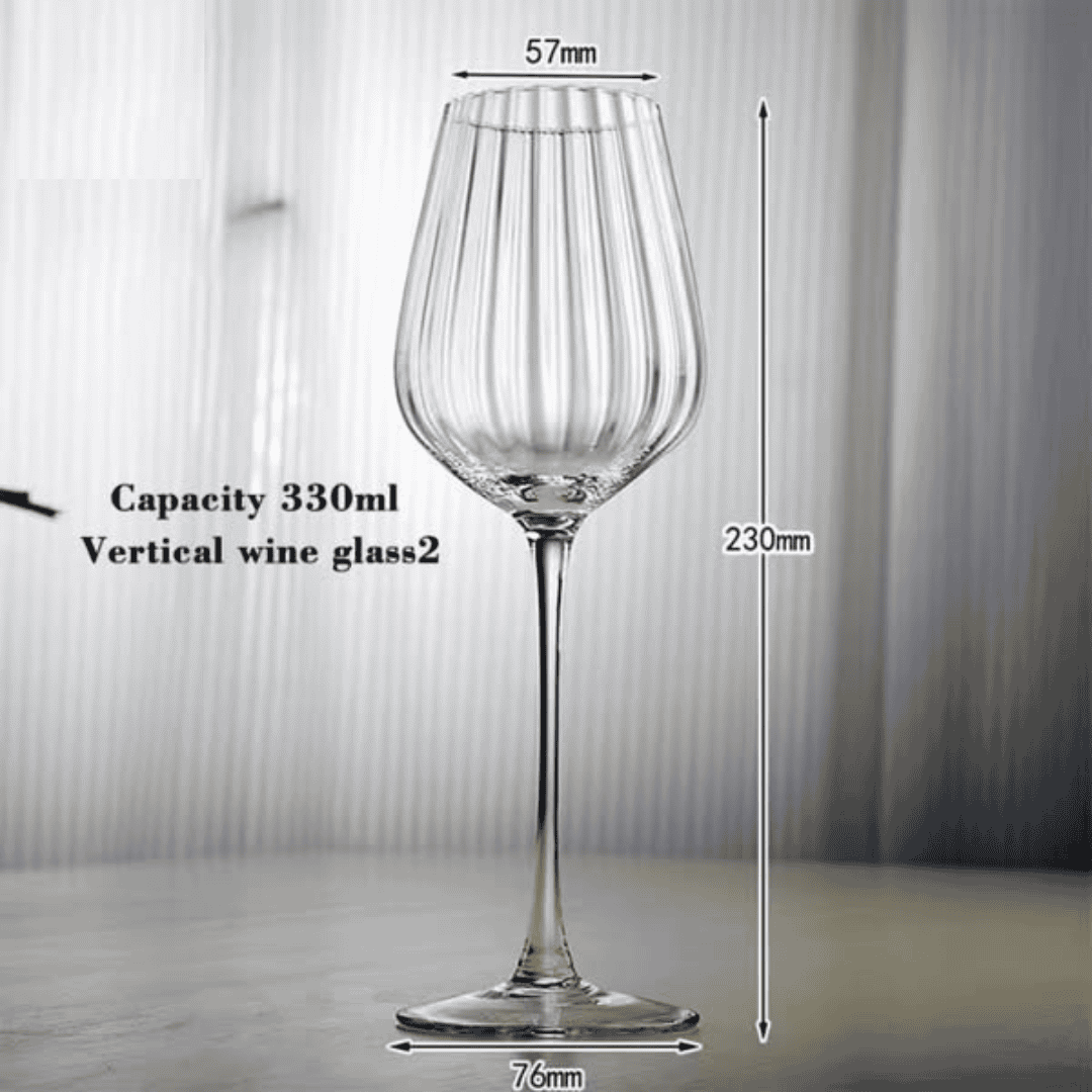 6Pcs Crystal Wine Glass