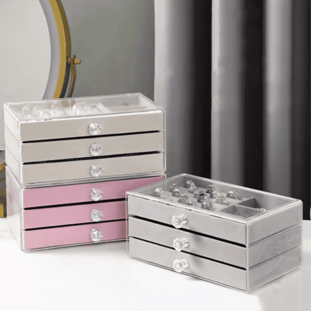 3-Layer Flannel Jewelry Box Drawer