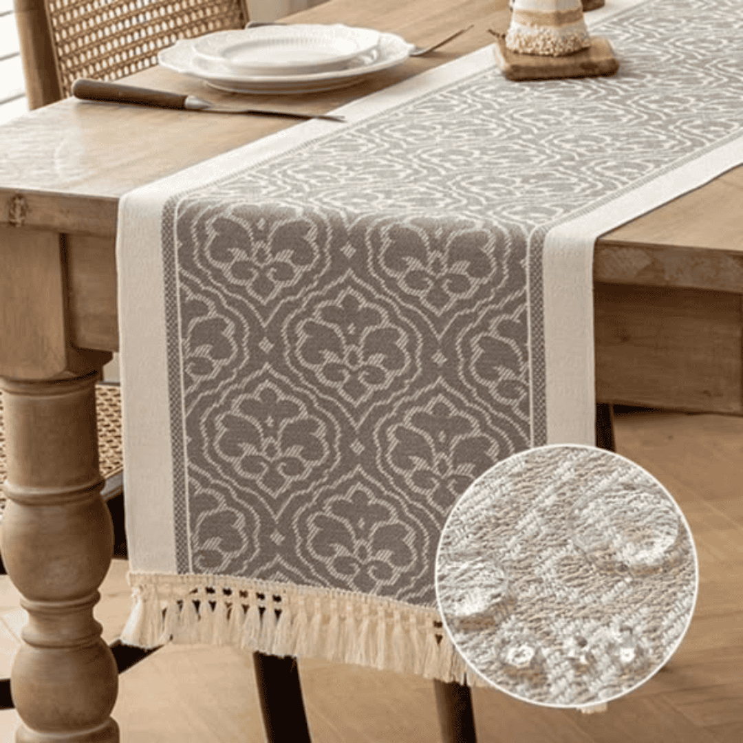 Braided Cotton Linen Table Runner