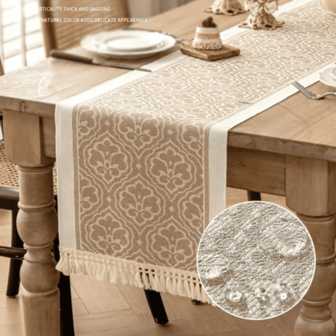 Braided Cotton Linen Table Runner