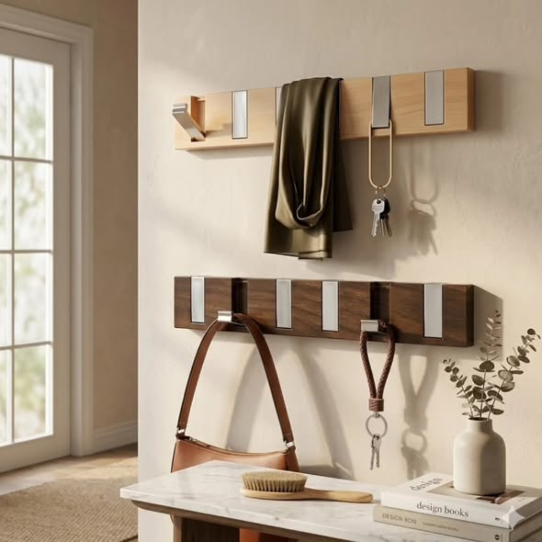 Multifunctional Wood-Finish Hook