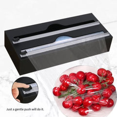 2 in 1 Bamboo wrap dispenser with cutter