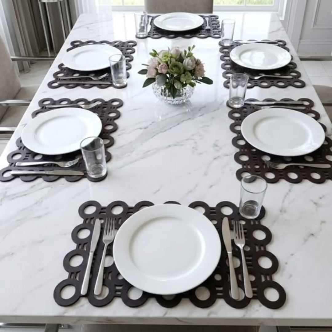 Modern Geometric Placemats Set of 6 pcs