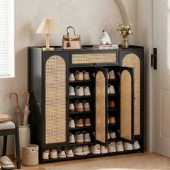Wooden Bamboo Shoe Rack / Storage Cabinet