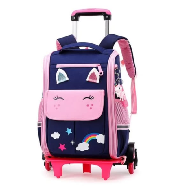 Rolling Trolley School Bag