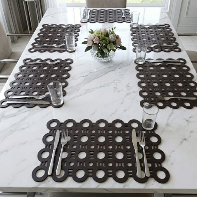 Modern Geometric Placemats Set of 6 pcs
