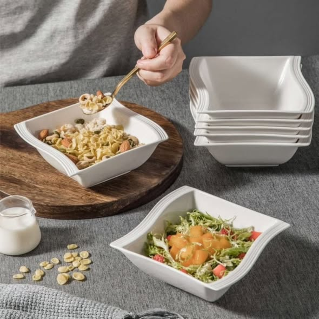 6Pcs Fancy Shapely Ceramic Bowl Set