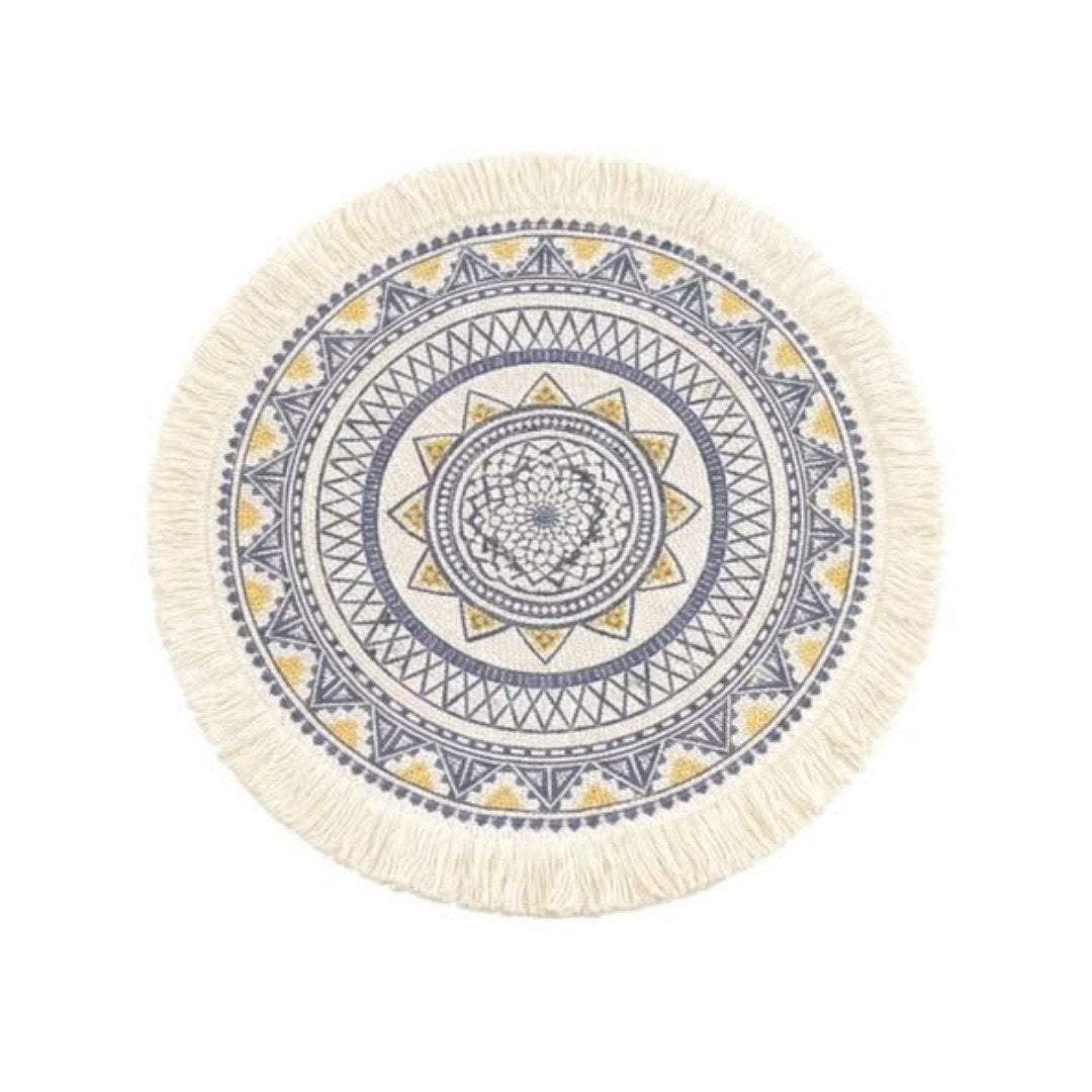 6Pcs Boho Style Jute Table Place Mats