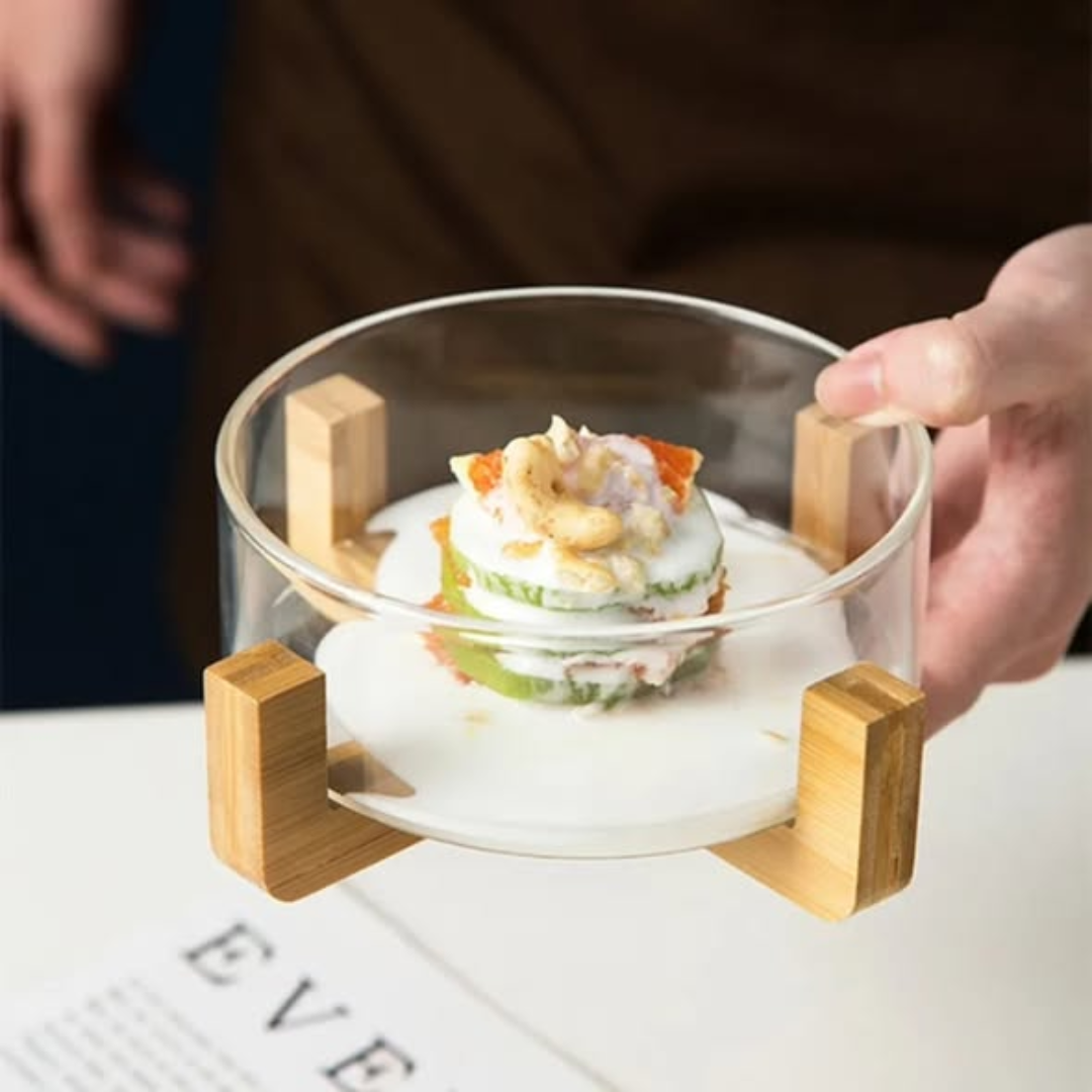 Borosilicate Glass salad bowl