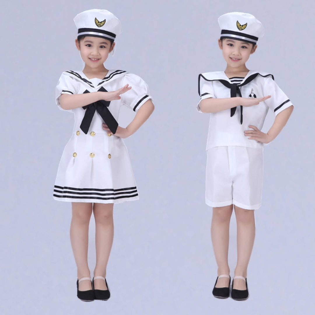 Professional Children's Marine Hostess / Sailor Cosplay Costume