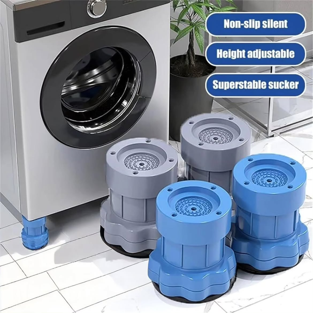 4pcs Heavy-Duty Adjustable Anti-Vibration Feet Pads