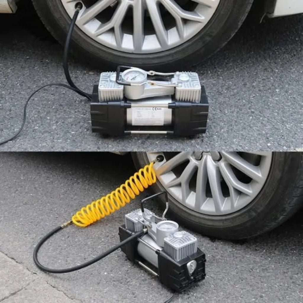 2 Cylinder Air Compressor Tyre Inflator