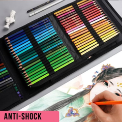 200 Slots Colored Lead Pencils Storage Bag