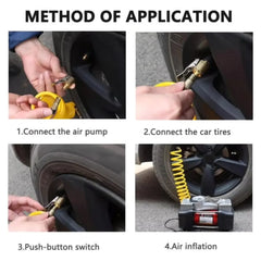 2 Cylinder Air Compressor Tyre Inflator