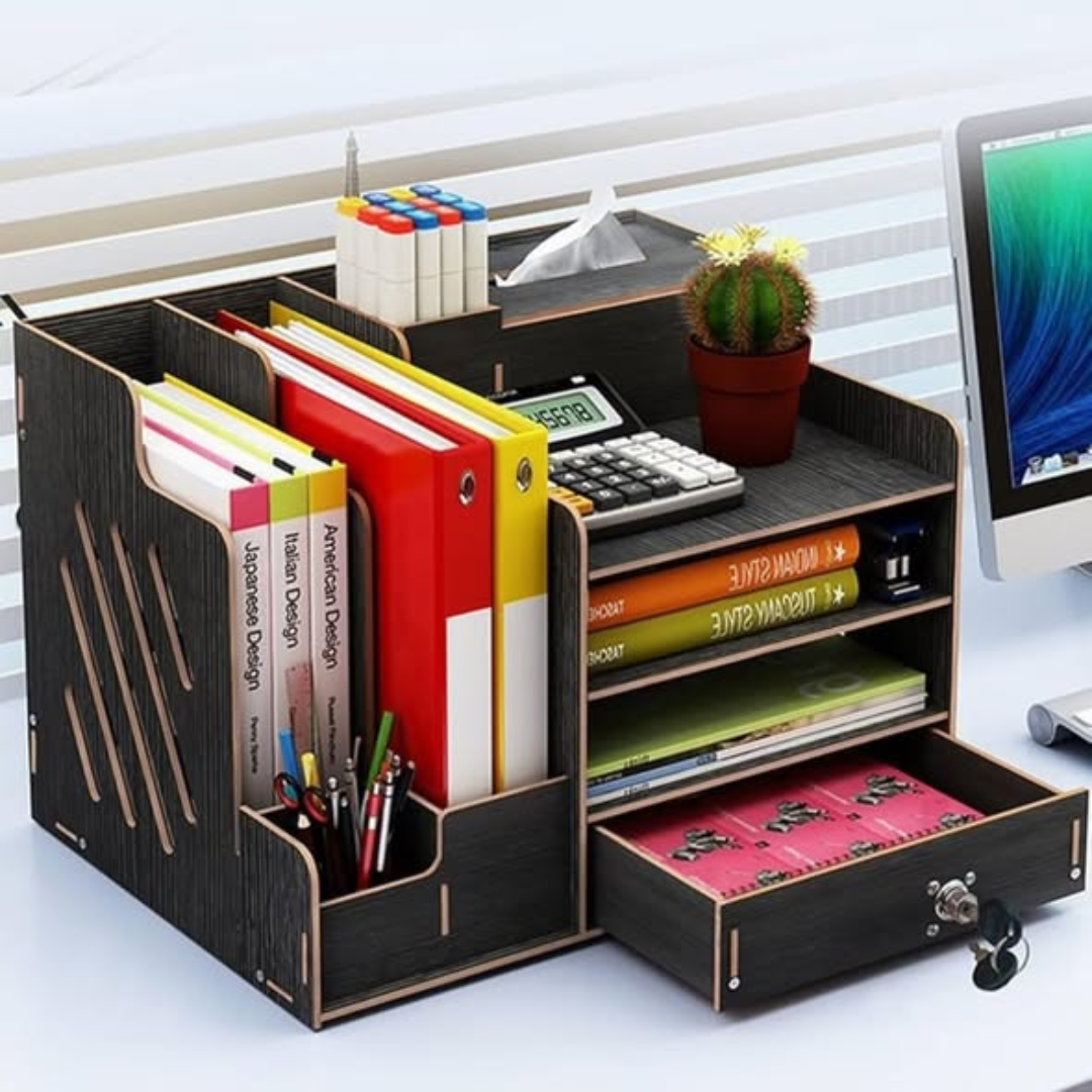 Bamboo Desk Organizer