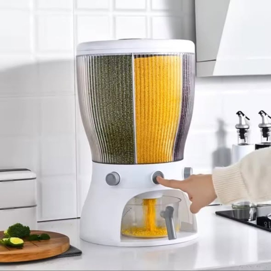 Partitioned Rotating Cereal dispenser