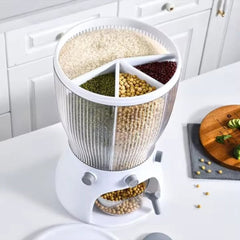 Partitioned Rotating Cereal dispenser