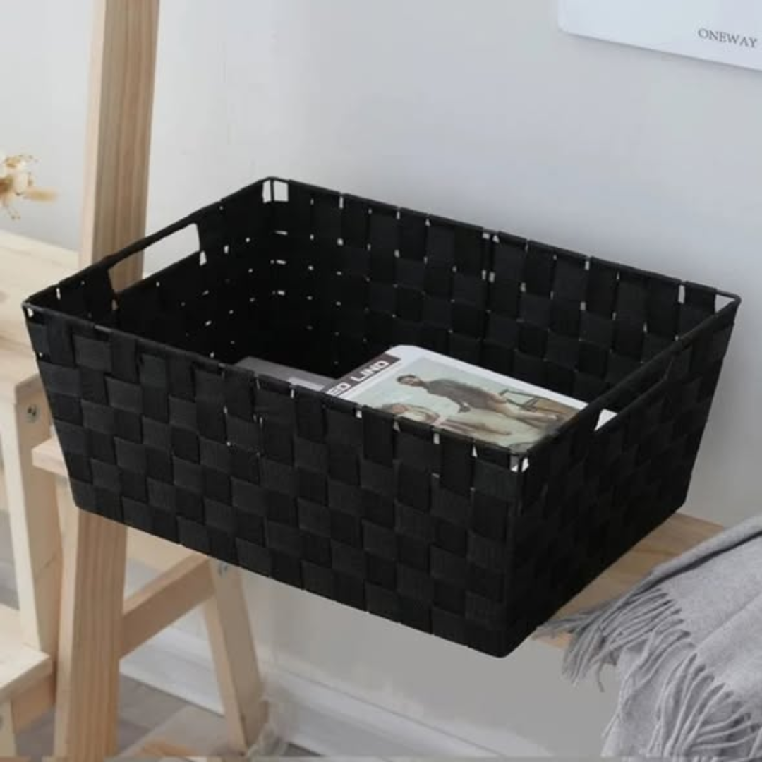 Hand-Woven Natural Fiber Baskets