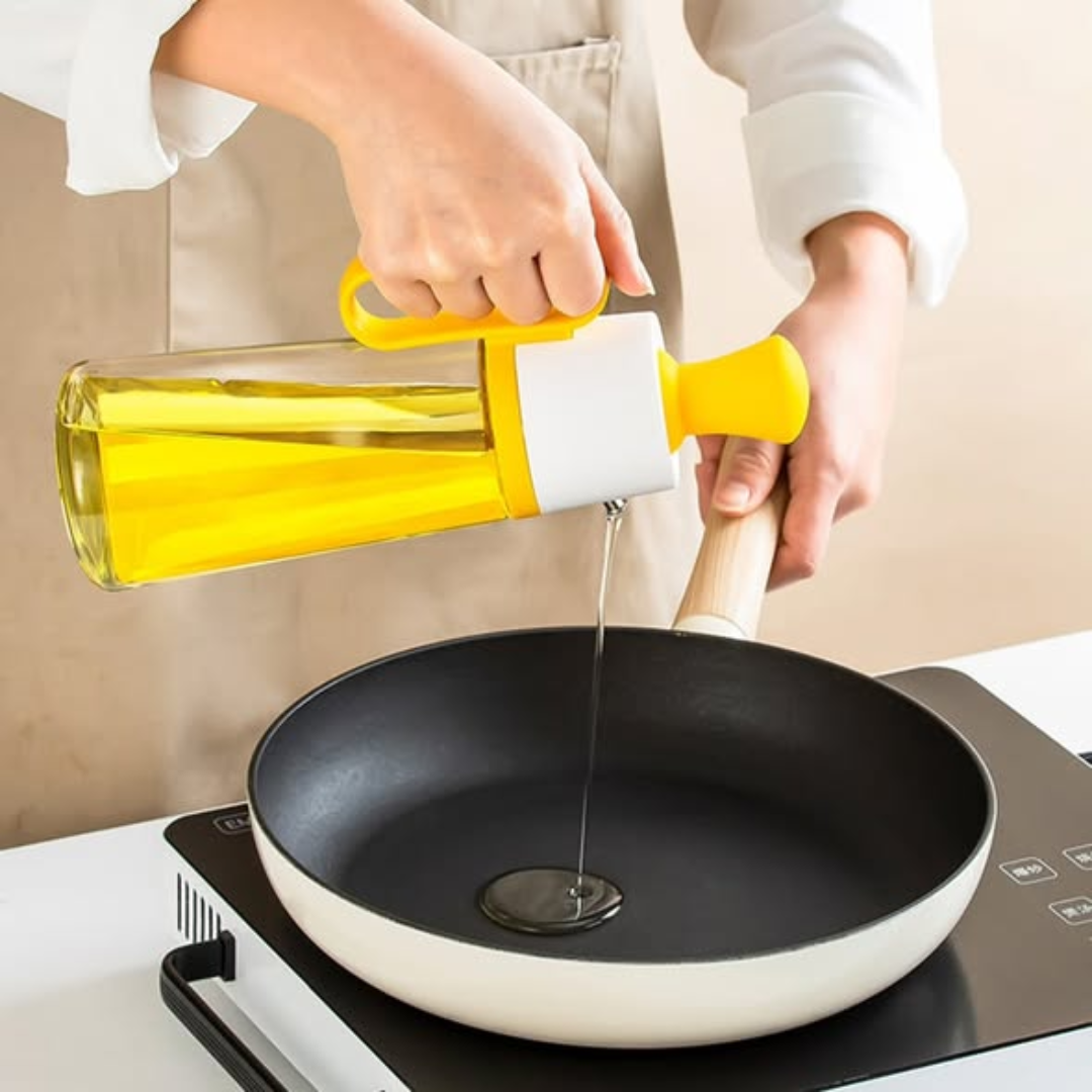 Transparent Glass Multifunctional Oil Dispenser