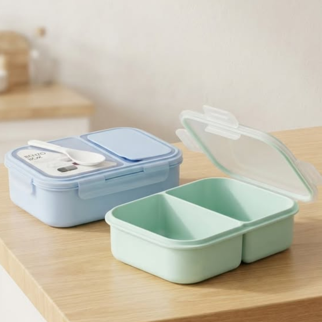 2-Compartment Bento Lunch Box