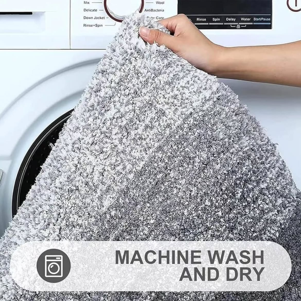 Plush Bathroom Rug Non-Slip Bath Mat