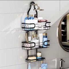 Wall-Mounted Shower Organizer Rack