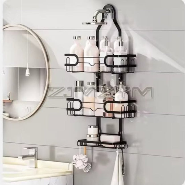 Wall-Mounted Shower Organizer Rack