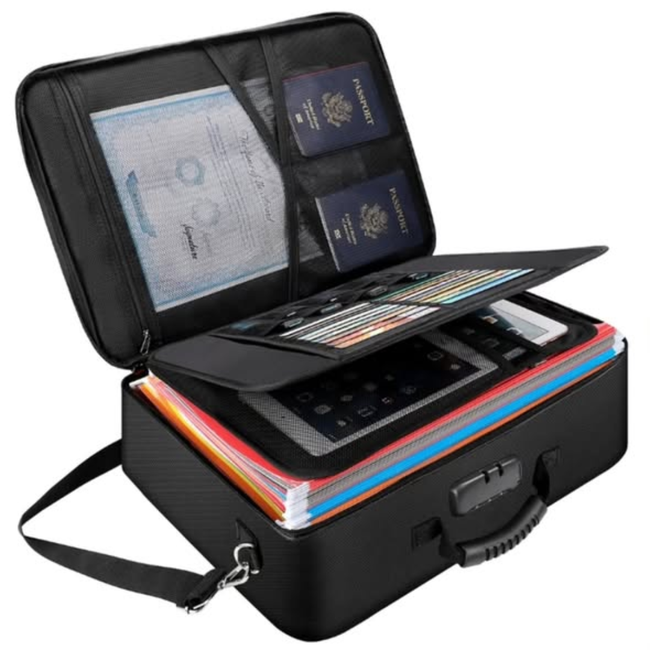 Fireproof/Water Resistant Documents Organizer