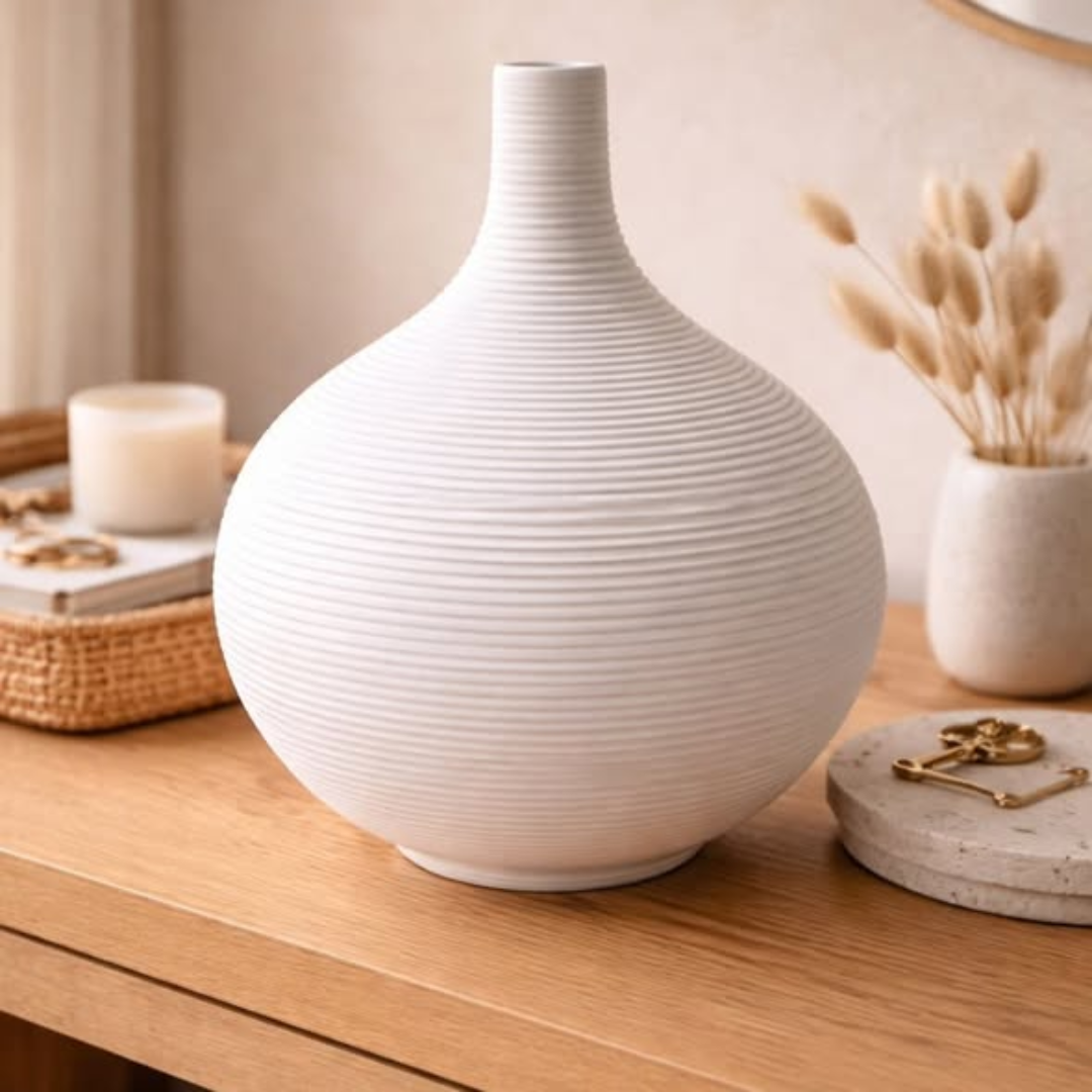 Round Shape Porcelain Flower Vase