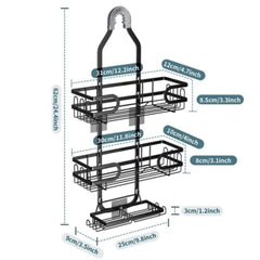 Wall-Mounted Shower Organizer Rack