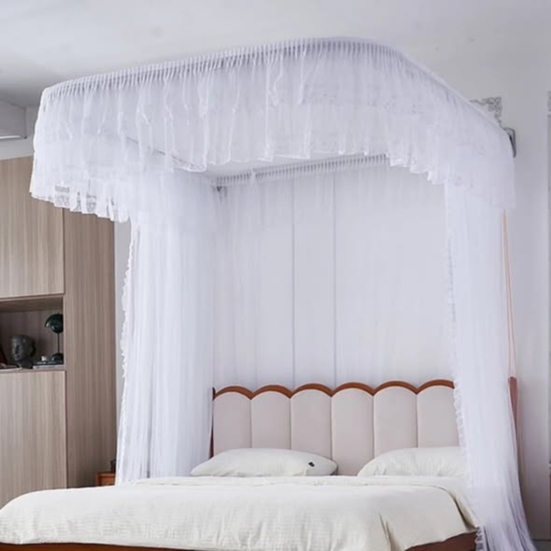 Two-Stand Mosquito Nets with Sliding Rails
