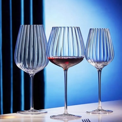 Crystal goblet wine glass