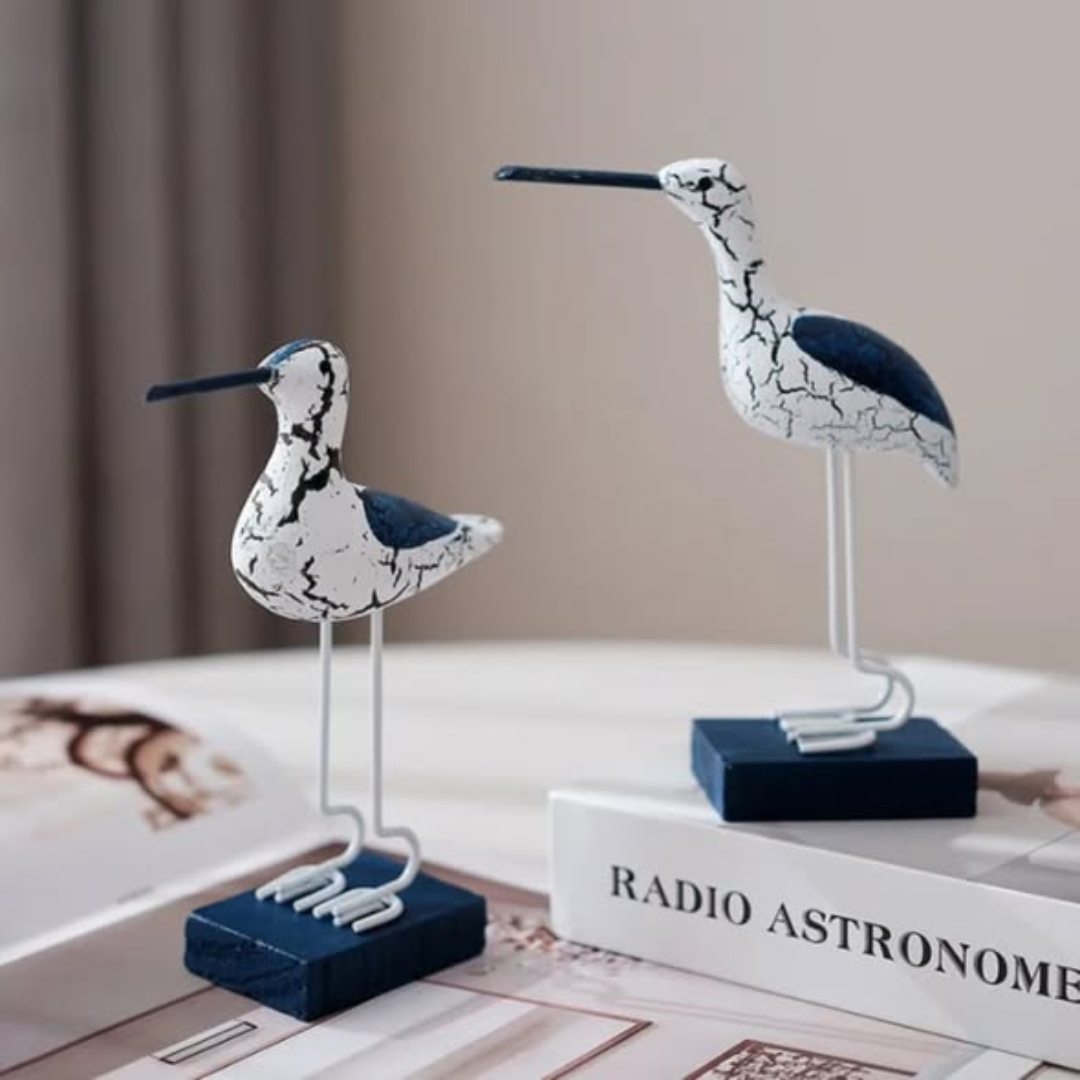 Wooden Seagulls Decor